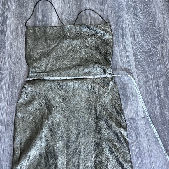 NWT Princess Polly Zeera Metallic Cowl Neck Minidress - Size 8 - Picture 11 of 12